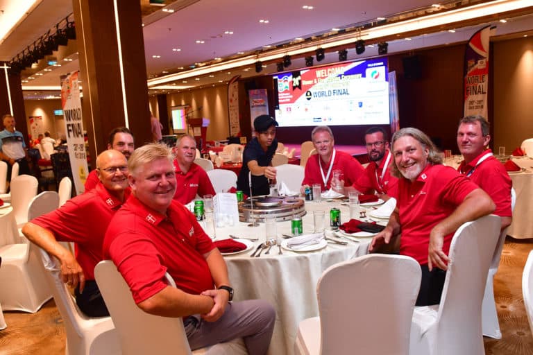 JOHOR, MALAYSIA- OCTOBER 21: Pictured during the Official Welcome Dinner & Flag Raising Ceremony ahead of the World Amateur Golfers Championship (WAGC), World Final, at the Forest City Golf Hotel on October 21, 2018 in JOHOR, MALAYSIA . (Photo by Mike Casper / WAGC )